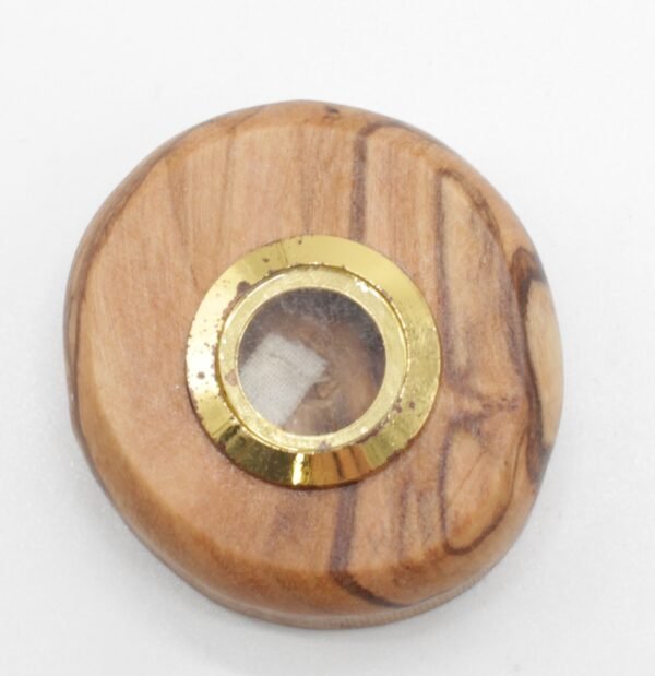 OLIVE WOOD ROUNDED ST MARIAM RELICS